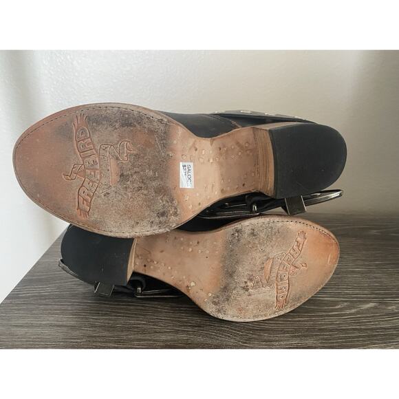 Freebird Steven SALOON Brown Distressed leather Ankle boots Studded Size 7 - Picture 8 of 9